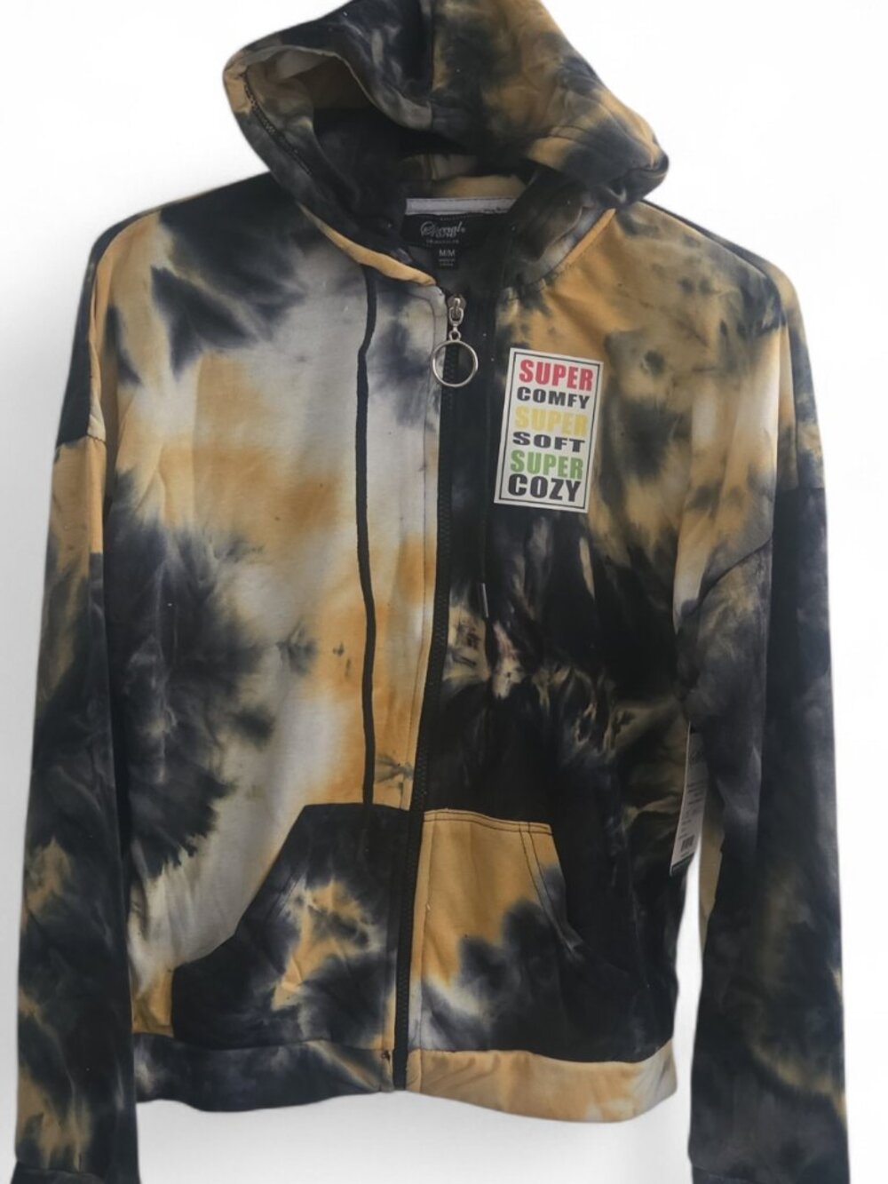 Women's Tie Dye French Terry- Jogger Hoodie Pants Set Zipper -